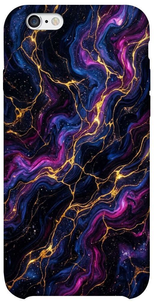 Чехол Purple space marble для iPhone 6
