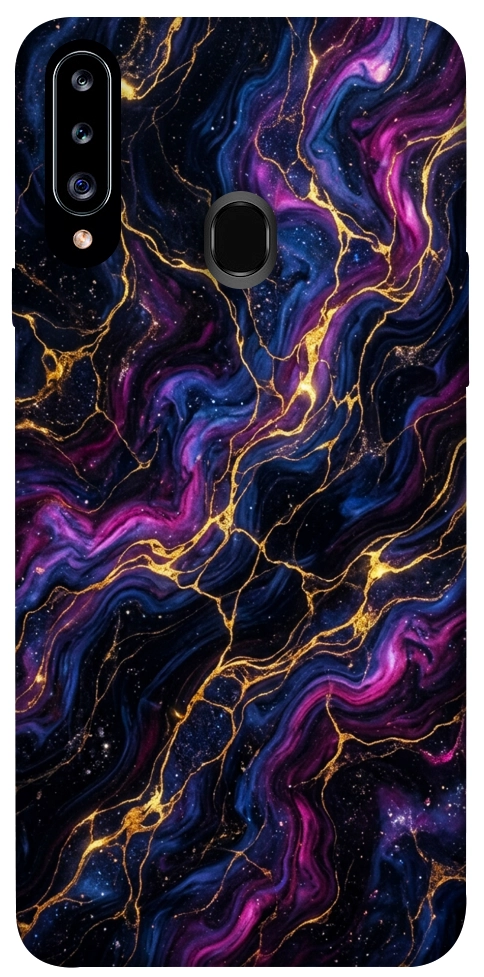 Чохол Purple space marble для Galaxy A20s (2019)