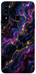 Чехол Purple space marble для Galaxy A20s (2019)