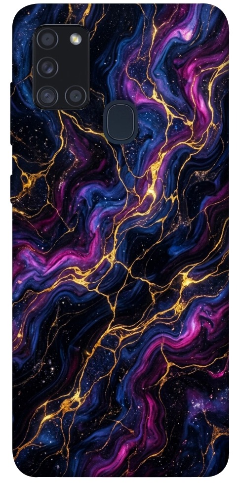 Чехол Purple space marble для Galaxy A21s (2020)