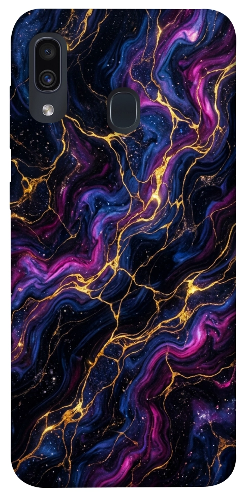 Чехол Purple space marble для Galaxy A30 (2019)