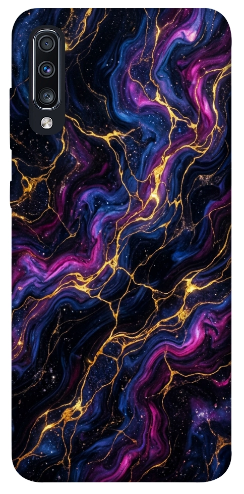 Чехол Purple space marble для Galaxy A70 (2019)