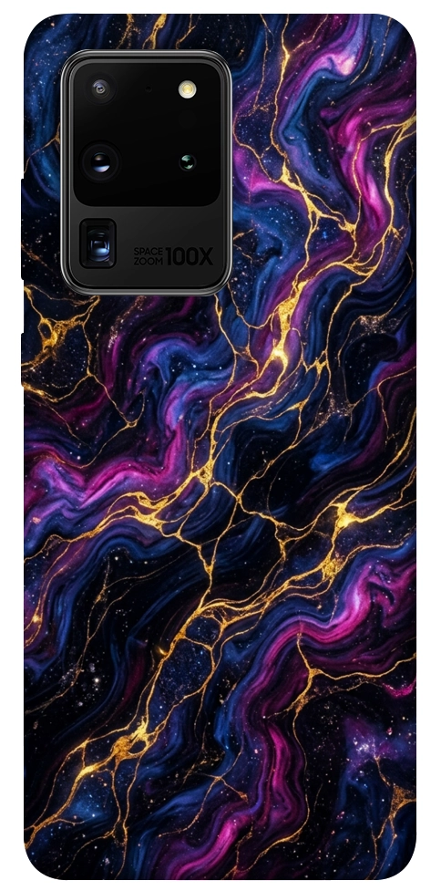 Чехол Purple space marble для Galaxy S20 Ultra (2020)