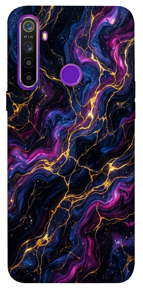 Чехол Purple space marble для Realme 5