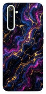 Чехол Purple space marble для Realme 6
