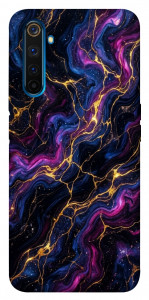 Чехол Purple space marble для Realme 6 Pro
