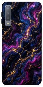 Чехол Purple space marble для Galaxy A7 (2018)