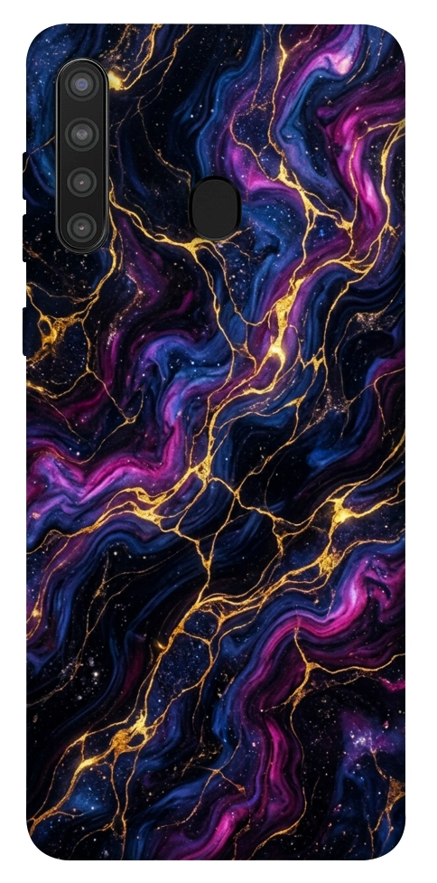 Чехол Purple space marble для Galaxy A21