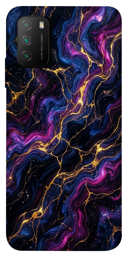 Чехол Purple space marble для Xiaomi Poco M3