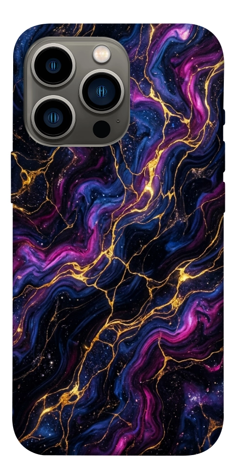 Чехол Purple space marble для iPhone 13 Pro