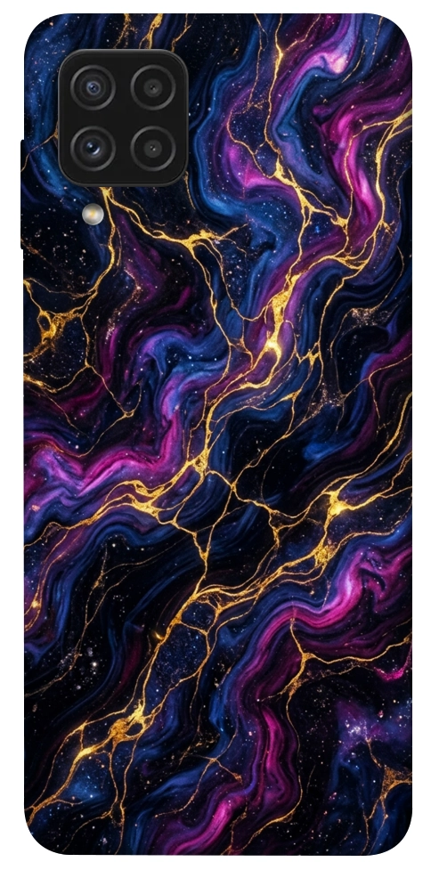Чехол Purple space marble для Galaxy A22 4G