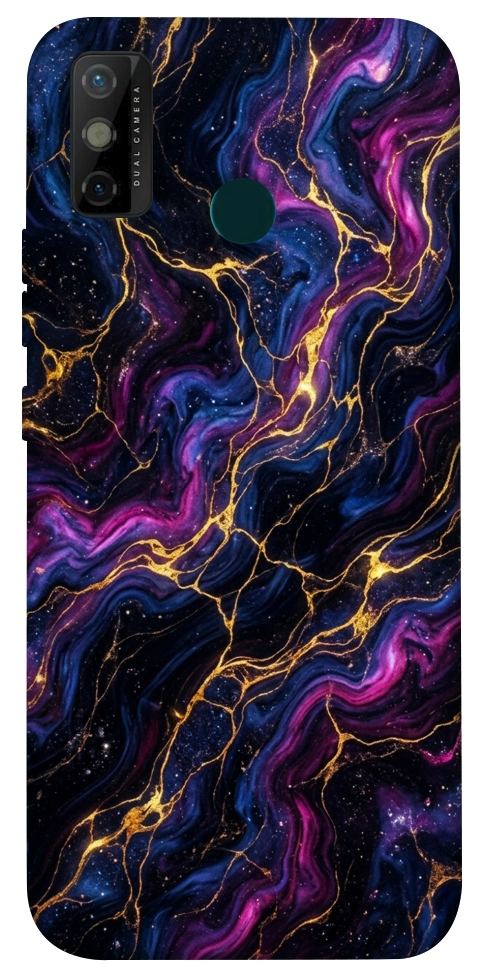Чехол Purple space marble для TECNO Spark 6 Go