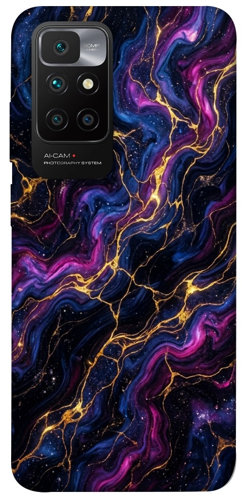 Чехол Purple space marble для Xiaomi Redmi 10