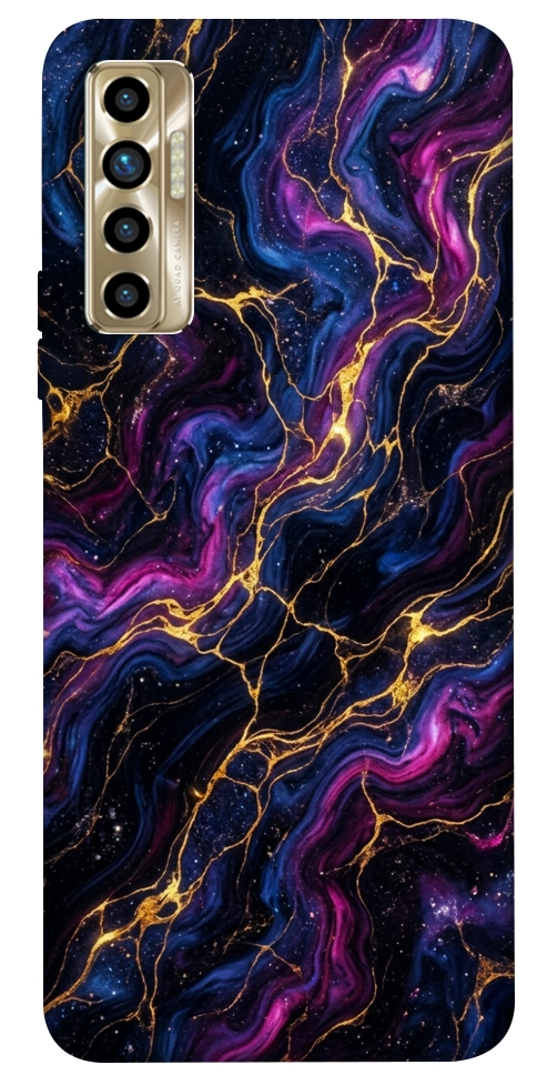 Чехол Purple space marble для TECNO Camon 17P