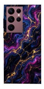 Чехол Purple space marble для Galaxy S22 Ultra