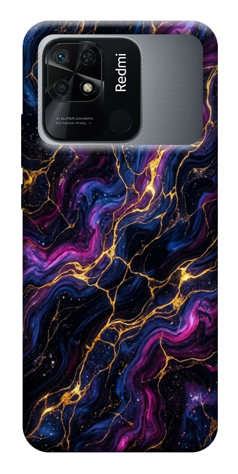 Чехол Purple space marble для Xiaomi Redmi 10C