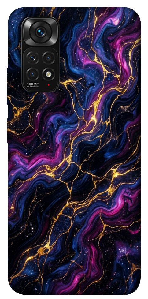 Чехол Purple space marble для Xiaomi Redmi Note 11 (Global)