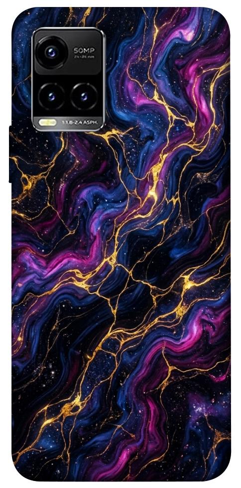 Чохол Purple space marble для Vivo Y33s