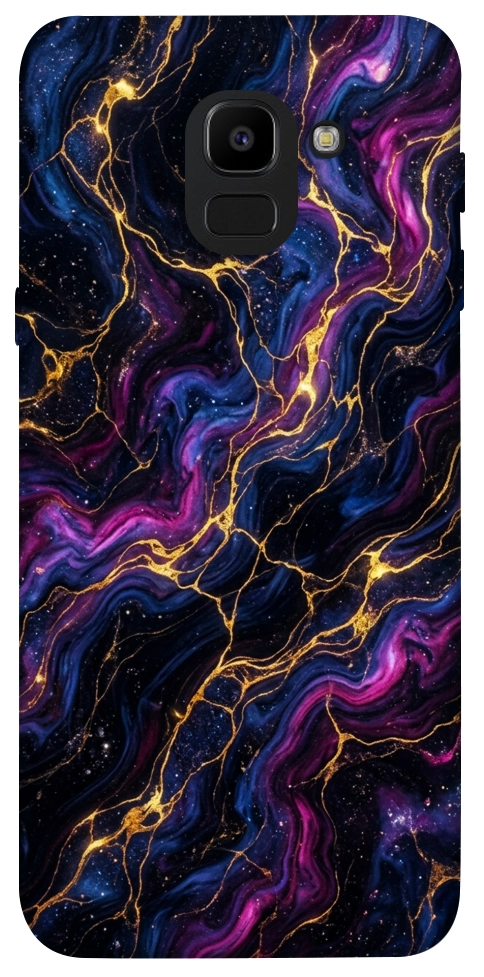 Чехол Purple space marble для Galaxy J6 (2018)
