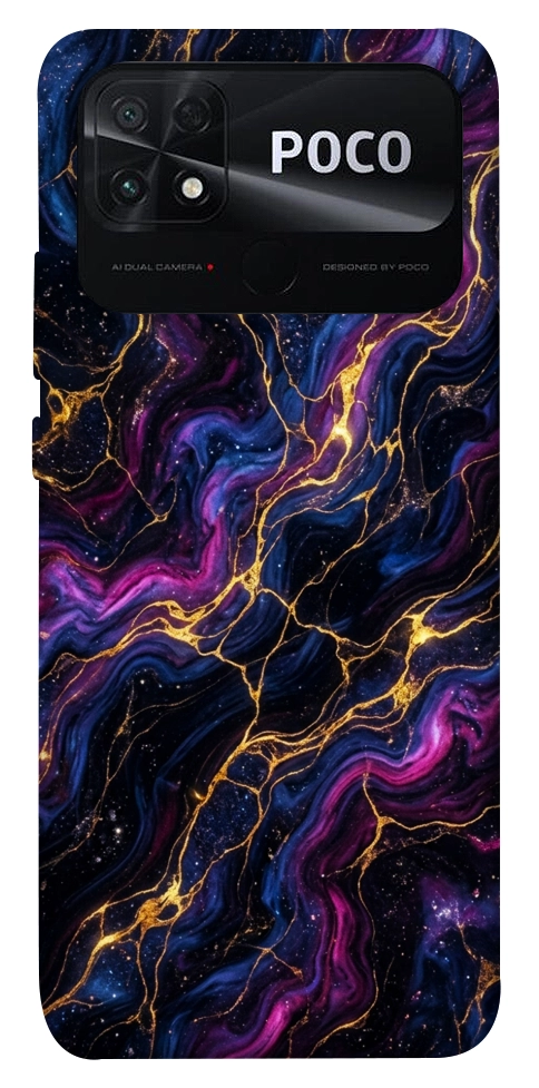 Чохол Purple space marble для Xiaomi Poco C40
