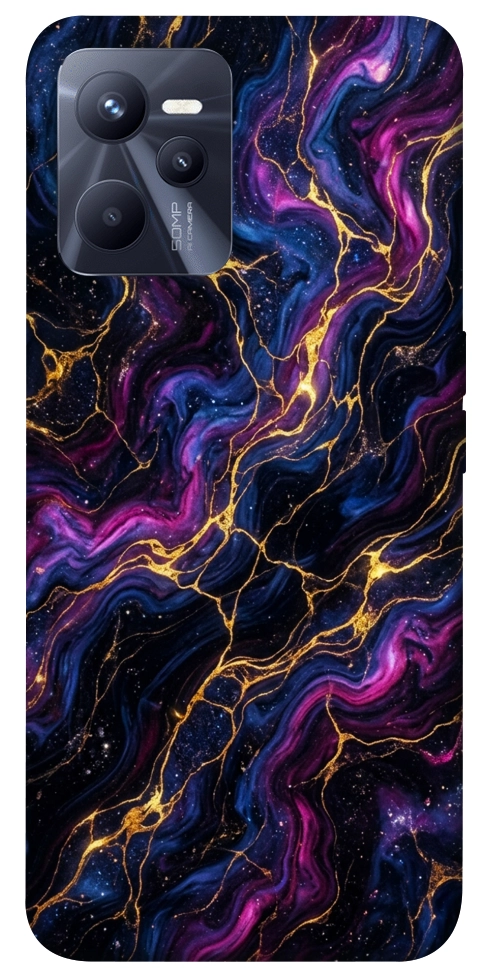 Чохол Purple space marble для Realme C35