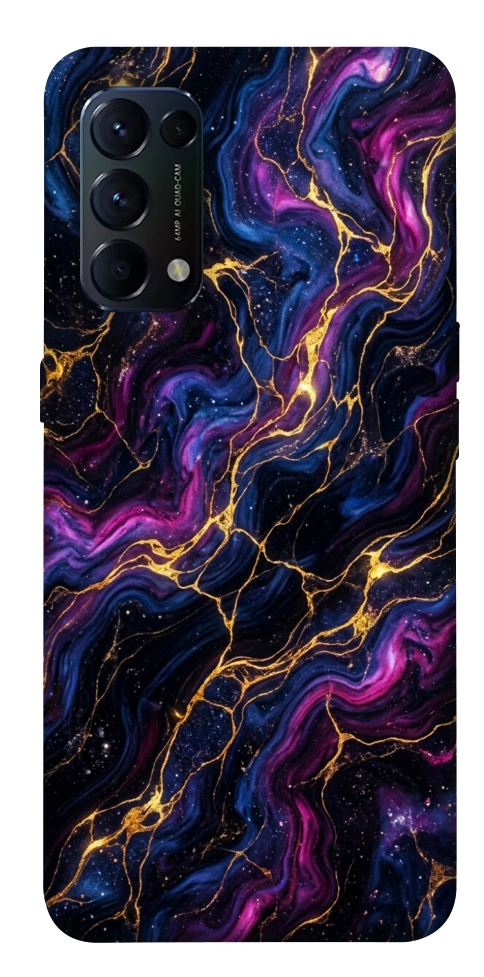 Чохол Purple space marble для Oppo Reno 5 4G