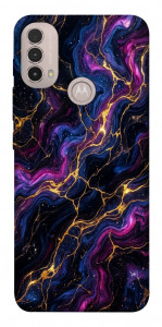 Чохол Purple space marble для Motorola Moto E40