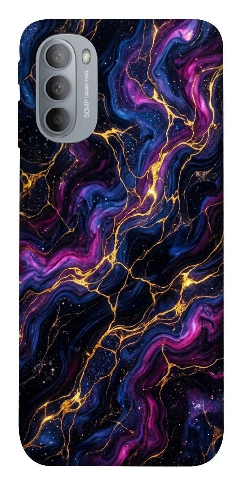 Чохол Purple space marble для Motorola Moto G31