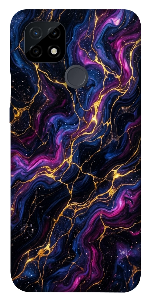 Чехол Purple space marble для Realme C21