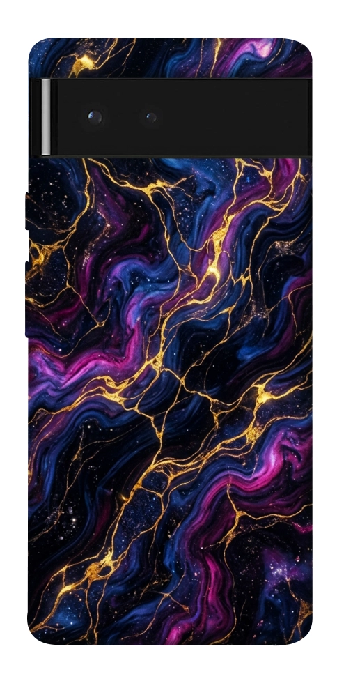 Чохол Purple space marble для Google Pixel 6