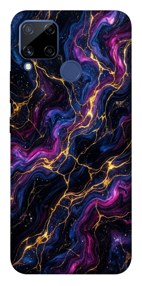 Чехол Purple space marble для Realme C15
