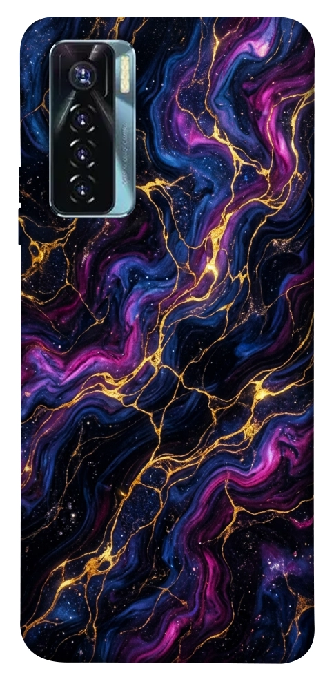 Чехол Purple space marble для TECNO Camon 17 Pro