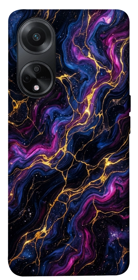 Чохол Purple space marble для Oppo A58 4G