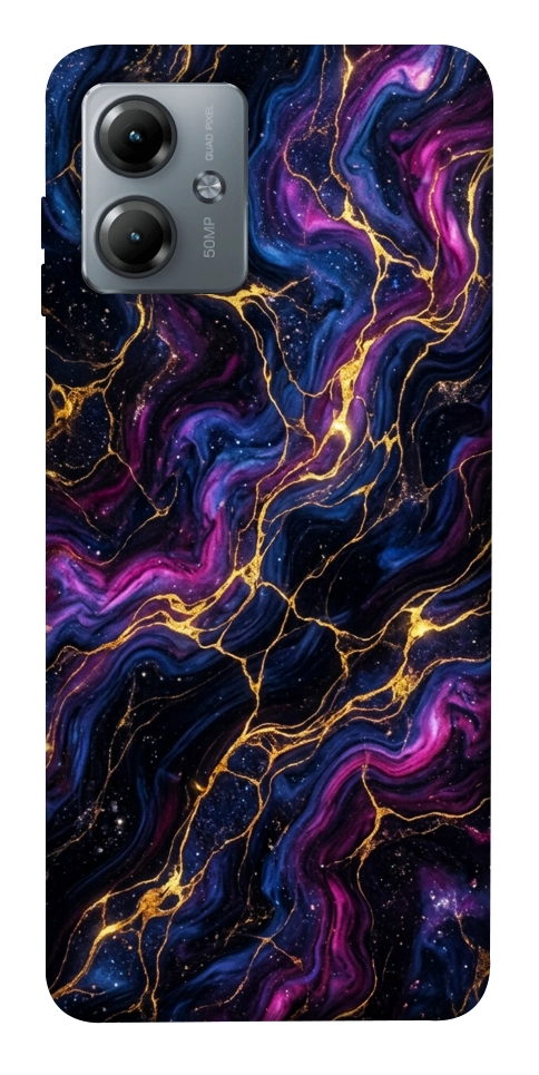 Чохол Purple space marble для Motorola Moto G14