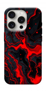 Чехол Black red marble для iPhone 16 Pro