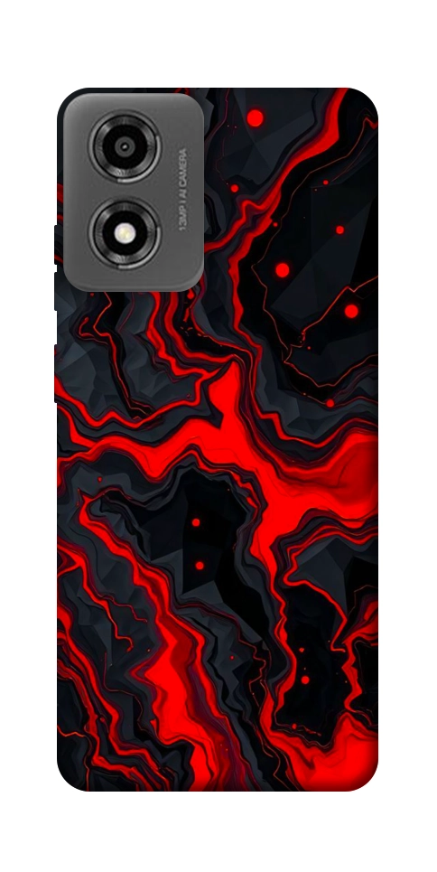 Чехол Black red marble для Motorola Moto E14