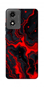 Чехол Black red marble для Motorola Moto E14