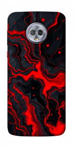 Чехол Black red marble для Motorola Moto G6 Plus