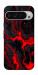 Чехол Black red marble для Google Pixel 9 Pro XL