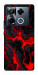 Чехол Black red marble для Infinix Note 40 Pro 4G