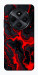 Чехол Black red marble для Xiaomi Redmi 14C