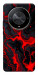 Чехол Black red marble для Huawei Magic6 Lite