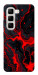 Чохол Black red marble для Infinix Hot 50 4G