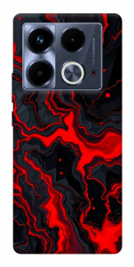 Чехол Black red marble для Infinix Note 40 4G