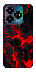 Чехол Black red marble для ZTE Nubia V60