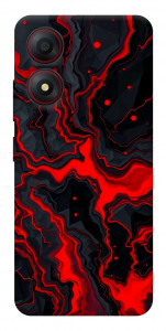 Чехол Black red marble для ZTE Blade A34 4G