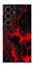 Чехол Black red marble для Galaxy S25 Ultra