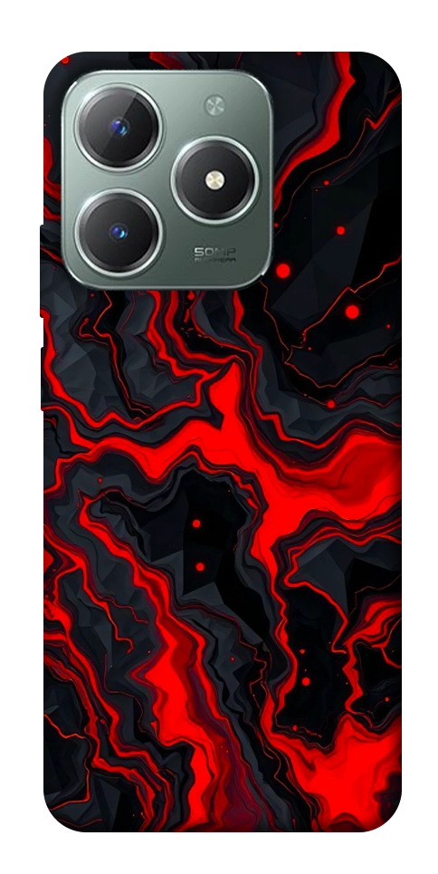 Чехол Black red marble для Realme C61