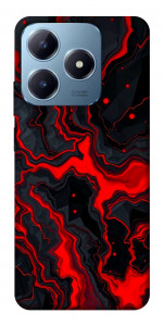 Чохол Black red marble для Realme C63 4G