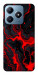 Чохол Black red marble для Realme C63 4G